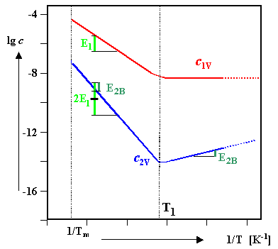 Local equilibrium of vancancies