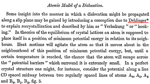 Taylor's referenc to Dehlinger