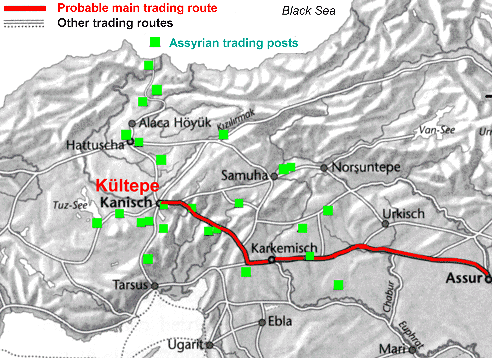 K�ltepe trading routes