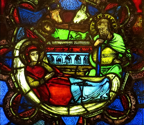 Stained glass with nanogold