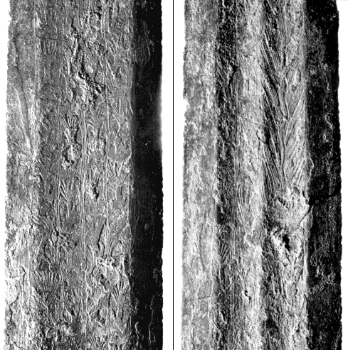 Illerup sword with complex palmette pattern; 
''SAFG''