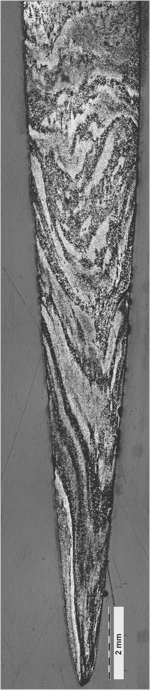 Structure of Celtic sword