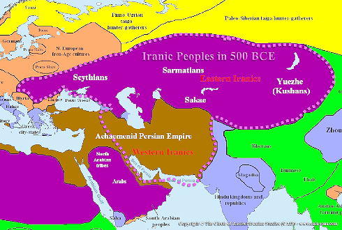 Iranian powers 500 BC