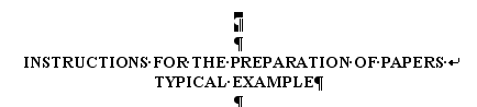 Formatting example 3