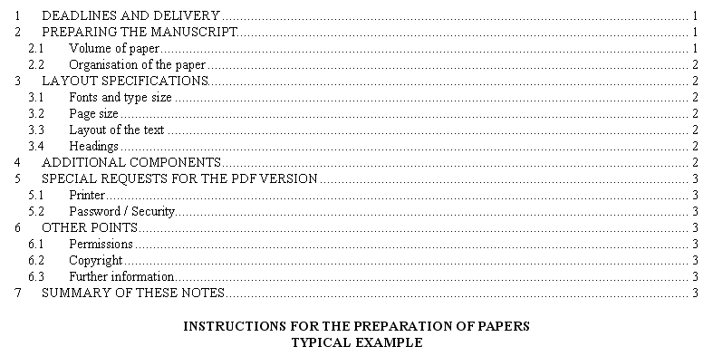 Formatting example 4