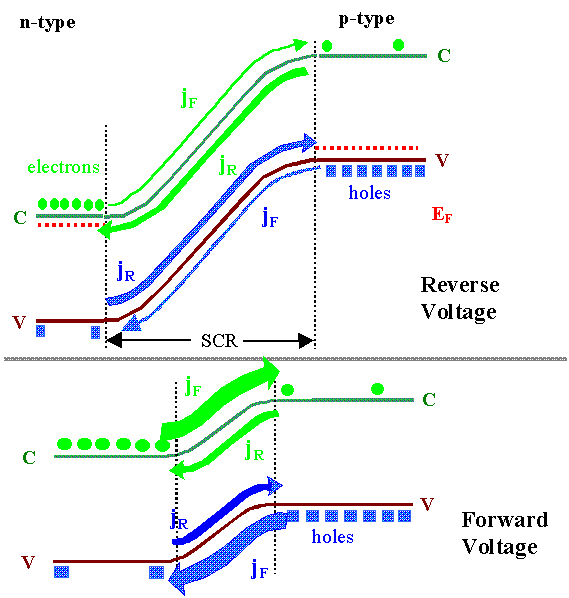Biased p&ndash;n junction