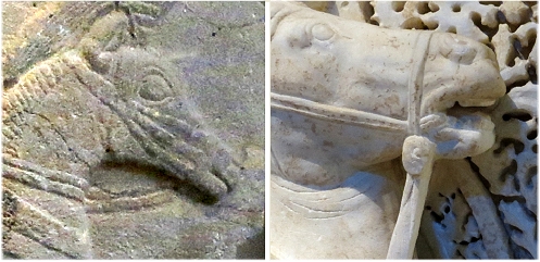 Sculpturing with bronze or steel chisels