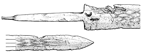 Illerup sword with chevron pattern ''BIL''