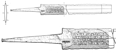 Illerup sword ''BDT1 / SAEV'' with palmette pattern