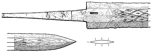 Illerup sword ''SAVK / KADC'' with chevrOn pattern