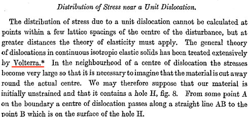 Taylor's reference to Volterra