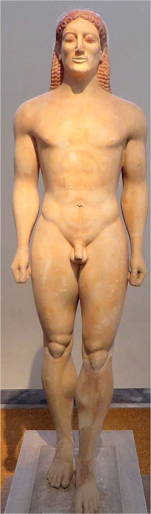 click to enlarge size Archaeological Museum Athens; kouros