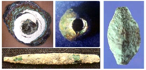 Copper beads from Cay�n� Tepesi and Asikli H�y�k