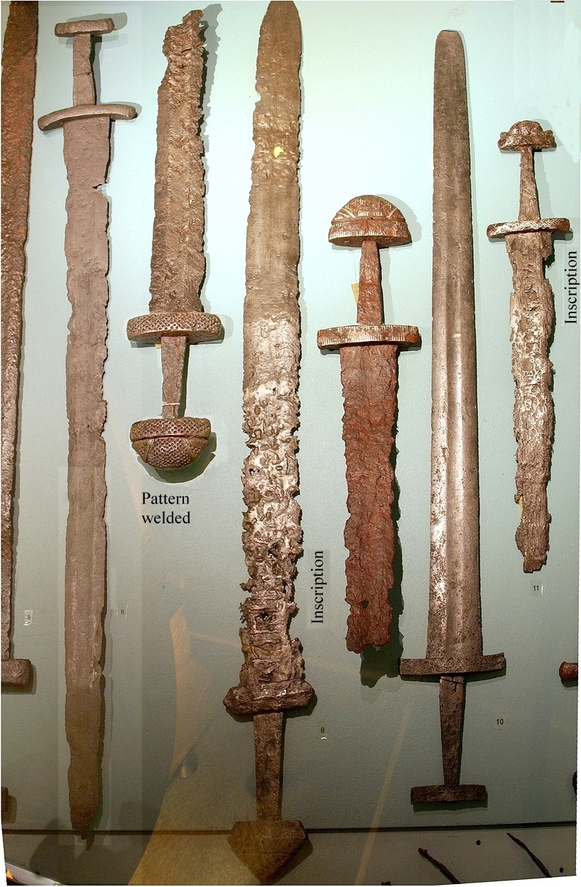 Viking swords; Bergen museum